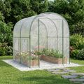 vidaXL Skleník s rámom 160 x 200 x 192,5 cm PVC Priehľadná