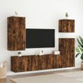 vidaXL TV nástenná skrinka dymový dub 40,5x30x90 cm kompozitné drevo