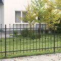vidaXL Hrotová brána ASTEN 200 x 150 cm Čierna