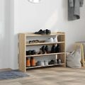 vidaXL Regál na topánky dub sonoma 80x25x62 cm spracované drevo
