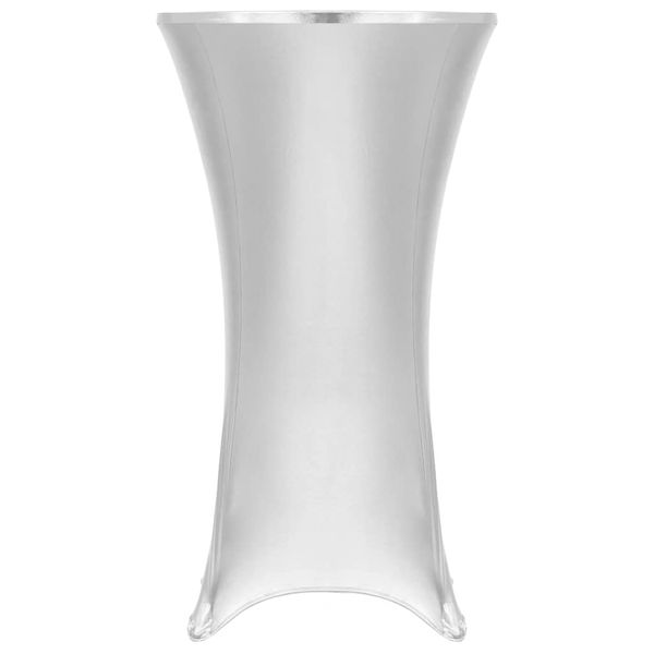 vidaXL Obrusy na stôl 2 ks strieborné 60 cm naťahovacie