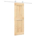 vidaXL Posuvné dvere Prírodná a biela 70 x 210 cm