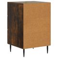 vidaXL Nočný stolík Dymový dub 43 x 41 x 66,5 cm Kompozitné drevo
