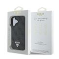 Puzdro Guess pre iPhone 16 Plus 6,7" GUHCP16MP4TDPK Koža 4G Triangle Strass čierna MagSafe