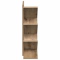 vidaXL Knižnica na strome 4-podlažná 30 x 18 x 60 cm Kompozitné drevo