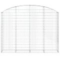 vidaXL Oblúkový gabionový kôš 200x30x140/160 cm pozinkované železo
