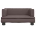 vidaXL Pelech pre psa hnedý 60x40x30 cm umelá koža