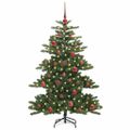 vidaXL Umelý Sklápací Vianočný Stromček Zelená 150 cm PVC a oceľ