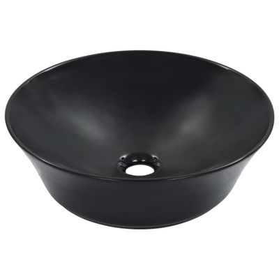 vidaXL Umývadlo čierne 41x12,5 cm keramické