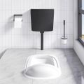 vidaXL WC nádržka so spodným prívodom vody 3/6 l, čierna
