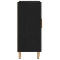 vidaXL Servírovacia skriňa Čierny dub 90 x 34 x 80 cm Kompozitné drevo