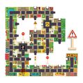 Skladacia puzzle dráha na hranie Mesto