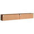 vidaXL TV nástenné skrinky 2ks dymový dub 100x30x30cm kompozitné drevo