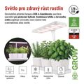 Pestovateľská lampa EMOS Z7904 LED GROW 7 W, časovač, stmievateľná, biela