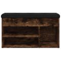 vidaXL Lavička na topánky dymový dub 82x32x45,5 cm kompozitné drevo