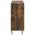 vidaXL Servírovacia skriňa Dymový dub 89 x 34,5 x 80 cm