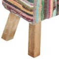 vidaXL Lavička 160 cm viacfarebná chindi látková