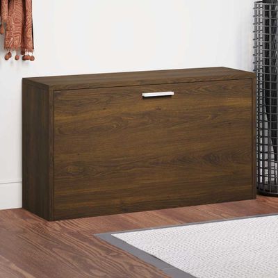 vidaXL Lavica na topánky hnedý dub 80x24x45 cm spracované drevo