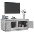 vidaXL Konferenčný stolík betónový sivý 102x50x44 cm spracované drevo
