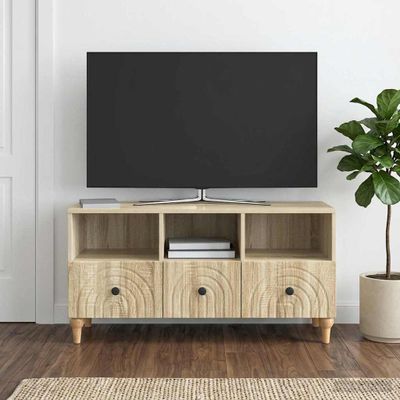vidaXL TV skrinka 102 x 34,5 x 50 cm Sonoma dub Konštruované drevo