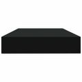 vidaXL Prídavné police 4 ks, čierne 100x10x1,5 cm, drevotrieska