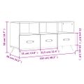 vidaXL TV stolík dub sonoma 102x36x50 cm kompozitné drevo