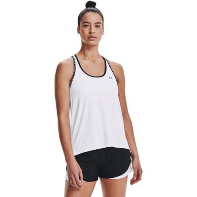 Dámske Tielko Knockout Tank White - Under Armour, veľkosť XS