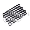 vidaXL Zatrávňovacie mriežky 16 ks čierne 60x40x3 cm plast