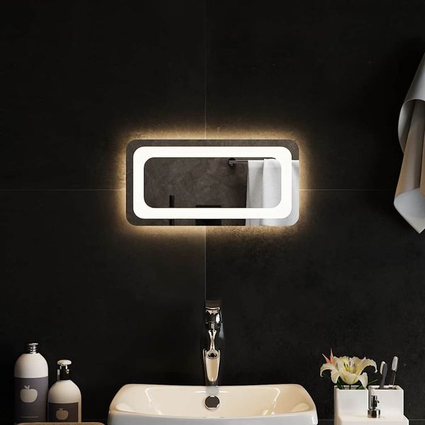 vidaXL LED kúpeľňové zrkadlo 40x20 cm