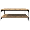vidaXL Konferenčný stolík dub artisan 100 x 100 x 40 cm