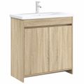 vidaXL Skriňa pod umývadlo do kúpeľne Dub sonoma 78,5 x 37,5 x 81 cm