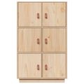 vidaXL Vysoká skrinka 67x40x108,5 cm masívna borovica