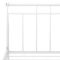 vidaXL Posteľný rám biely kov 90x200 cm