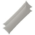 vidaXL Poťah na podložku 2 pcs HEERLEN Sivá 40 x 145 cm Polyester
