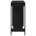 vidaXL Barový stôl 124 x 46 x 103.5 cm Kompozitné drevo Čierny dub