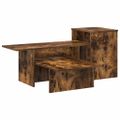 vidaXL Konzolový stôl Dymová dub 91,5 x 35 x 38,5 cm Kompozitné drevo
