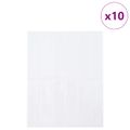 vidaXL Obdĺžniková dlažba 10 ks Biela 29 x 23 x 0,08 cm