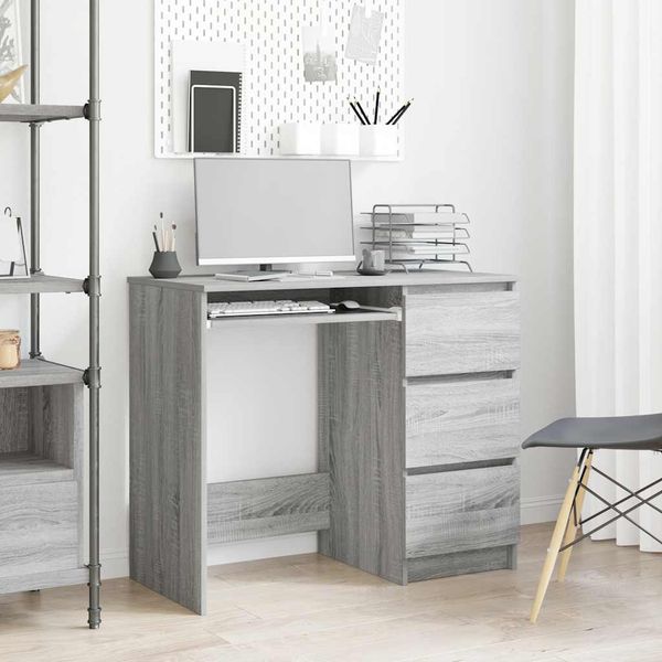 vidaXL Stôl sivý dub sonoma 90x45x76 cm spracované drevo