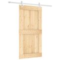 vidaXL Posuvné dvere Prírodná a biela 100 x 210 cm
