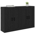 vidaXL Závesná skrinka 2 ks Čierny dub 69,5 x 34 x 90 cm