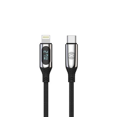 Kábel Forever LCD USB-C - Lightning 1,0 m 27W čierny