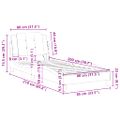 vidaXL Rám postele bez matraca Zadar hnedý 80x200 cm umelá koža
