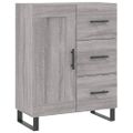 vidaXL Vysoká skrinka sivý dub sonoma 69,5x34x180 cm spracované drevo