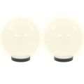 vidaXL LED lampy v tvare gule 2 ks, 20 cm, PMMA