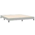 vidaXL Box Spring Posteľ s matracom Svetlosivá 180x220 cm Zamat