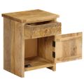 vidaXL Nočný stolík z masívneho mangovníkového dreva 40x30x50 cm