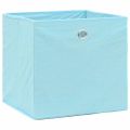 vidaXL Úložné boxy 4 ks, svetlomodré 32x32x32 cm, látka