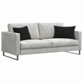 vidaXL Vankúše na pohovku 2 pcs Čierna 60 x 40 cm Kordúrová tkanina