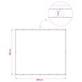 vidaXL Záclona na balkónové súkromie 180 x 200 cm Textil s PU povlakom