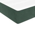 vidaXL Matrac s taštičkovými pružinami stredná tvrdosť tmavozelený 120x210x20 cm zamat